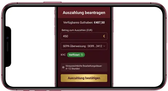 Schritt 4: Auszahlung beantragen